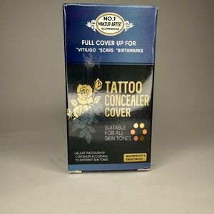 Waterproof Tattoo & Scar Concealer Cover - Full Coverage Custom Palette for All
